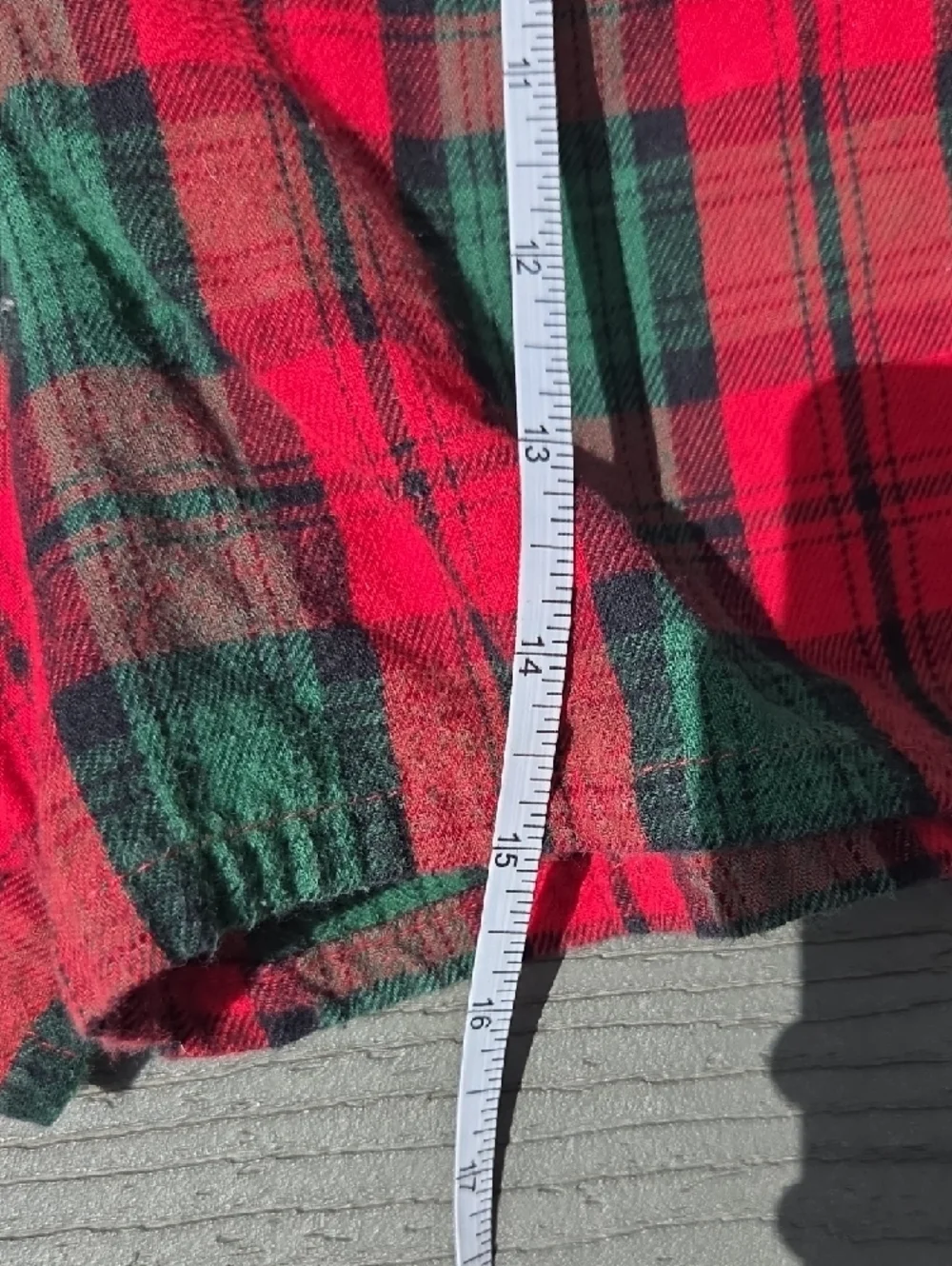 Disney Red and Green Plaid Mickey Shorts - Picture 9 of 10